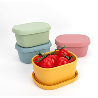 Boîte à lunch bento en silicone résistante au micro-ondes et bol pour bébé avec moule personnalisé disponible - capacité inférieure à 300 ml