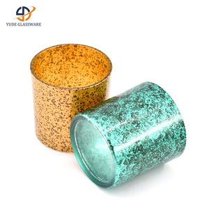 Portacandele in Vetro da 300ml di Alta Qualità con Gradazione di Colore Fatto a Mano per Decorazioni Domestiche, Matrimoni e Natale - Product Image 4