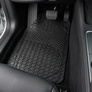 Tapis de sol de voiture hexagonaux en caoutchouc robuste, 4 pièces, antidérapants, stock Pologne, livraison directe UE - Product Image 1