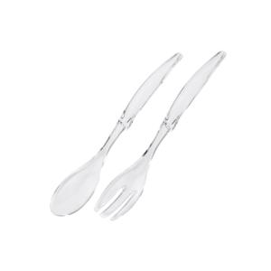 Ensemble de couverts à salade Emsa Vienna 30 cm transparents pour le service - Product Image 1