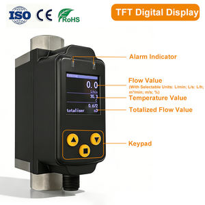 Promo Panas Model <span class=keywords><strong>K24</strong></span> Layar TFT 2,4 Inci Pengukur Aliran Digital Dukungan OEM Flowmeter Vortex Elektronik Kecil untuk Air Minyak Plastik - Product Image 1