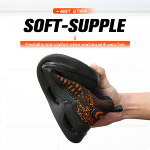OEM Classic Summer Breathable Sports <b>Work</b> <b>Shoes</b> Lightweight Fly-woven Boots <b>Mens</b> Safety Labor <b>Shoes</b> With Steel Toe Customized - Product Image 5