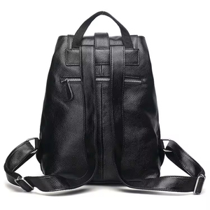 Sac à dos en cuir PU de haute qualité, version coréenne, pour femmes, sac d'affaires en cuir véritable avec style décontracté, style maman tendance - Product Image 5