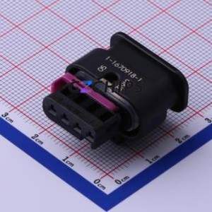 1-1670918-1 Housing (Wire-to-Board / Wire-to-Wire) P=4mm Connector ( Jack Structure: 1x4P )( Pitch: 4mm )( Number of Rows: 1 ) - Product Image 1