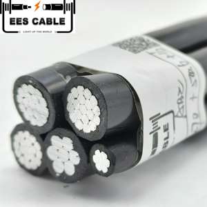 <span class=keywords><strong>สาย</strong></span>เคเบิล NFC33-209 porteur 70mm ² ABC aérien FR-N1XD9-AR โทนสีกลางประกอบทอร์เซด Réseau PR Noir BT 600V congo eescable - Product Image 1