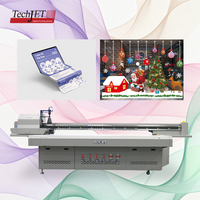 Impresora UV Digital TechJet para la Industria, Impresora UV de Cama Plana de Gran Tamaño para Impresión en Madera, Vidrio y Acrílico