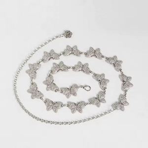 New Design Elegant High Quality Metal <b>Gold</b> Casual Fashion Women's Waist <b>Chain</b> <b>Belt</b> Diamond Butterfly Jewelry Usa Mairun - Product Image 4