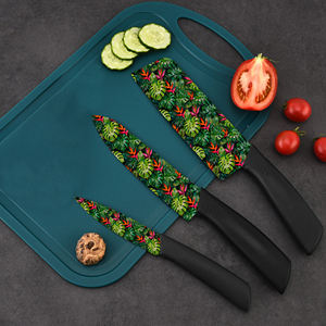 Couteau de chef en céramique professionnel, 3 ensembles, manches en plastique, compatible lave-vaisselle, utilisation en cuisine commerciale, prix d'usine, livraison gratuite - Product Image 2