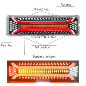 <span class=keywords><strong>Feu</strong></span> arrière led universel pour remorque camion 24V, phare arrière étanche avec signalisation de freinage et de recul, <span class=keywords><strong>3</strong></span> tailles - Product Image 5