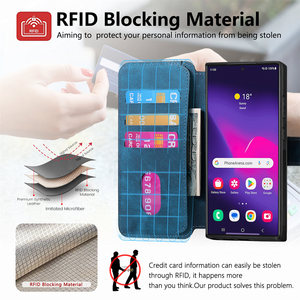Funda Magnética con Bloqueo RFID y Tarjetero para <span class=keywords><strong>Samsung</strong></span> <span class=keywords><strong>Galaxy</strong></span> A57 S25 S26 <span class=keywords><strong>Ultra</strong></span>, Funda Protectora Completa para Teléfono - Product Image 3