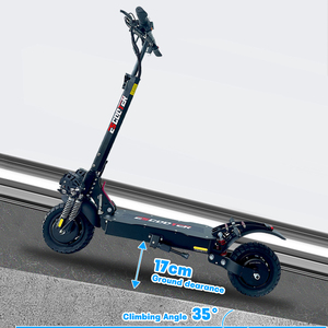 Scooter Eléctrico Portátil de 10 Pulgadas con Doble Motor sin Escobillas de 2400W, Batería de Litio de 48V 21AH y Bloqueo con Llave para Adultos, Disponible en EE. UU. - Product Image 4