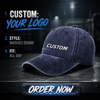 Casquette de baseball vintage non structurée en coton lavé 100 % personnalisée avec logo brodé, 6 panneaux, pour homme, vente en gros