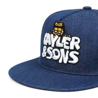 Gorra de Béisbol de PVC con Visera Plana, Unisex, Estilo Hip-Hop/Rap Chino, Ajustable, de 6 Paneles, en Tela de Algodón