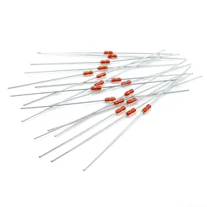 Diode encapsulée <span class=keywords><strong>MF58</strong></span> Thermistance NTC Haute précision Verre <span class=keywords><strong>10K</strong></span> 50K 100K Ohms Capteur analogique Capteur de température Capteur de résistance - Product Image 1