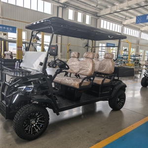Carro <span class=keywords><strong>da</strong></span> Golf Elettrico a 4 Posti per Carichi Pesanti con Vano Portaoggetti, Alimentato a Batteria al Litio, per <span class=keywords><strong>Trasporto</strong></span> Comunitario - Product Image 2