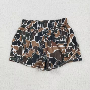 กางเกงขาสั้นลายพรางเสือดาวสำหรับแม่และลูก ขายส่ง กางเกงขาสั้นลำลองเอวยางยืดใส่สบายสำหรับฤดูร้อน เสื้อผ้าเด็ก - Product Image 5