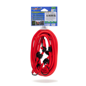 Sangles d'arrimage Maxeed Standard en cordon élastique 8 mm x 150 cm, rouges, pour usage extérieur - Product Image 2