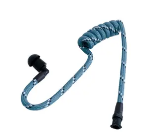 Spot Teal Blue Nylon threading Walkie woogie acoustic surveillance tactical headset to be individual for film crew movie set
