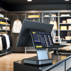 Swiftforce Eva-H01, màn hình cảm ứng kép hệ thống POS | 15.6 "chính + 10.1" khách hàng hiển thị | giao dịch tốc độ cao - Product Image 2