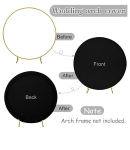 Il produttore fornisce la copertura elastica dell'arco del panno della festa nuziale, decorazione dello sfondo di evento di compleanno di fotografia di colore solido - Product Image 6
