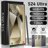 Teléfono Celular Original S24 Ultra 16GB+512GB Smartphone de 7 Pulgadas Desbloqueado Doble SIM Teléfonos 5G Android 13.0