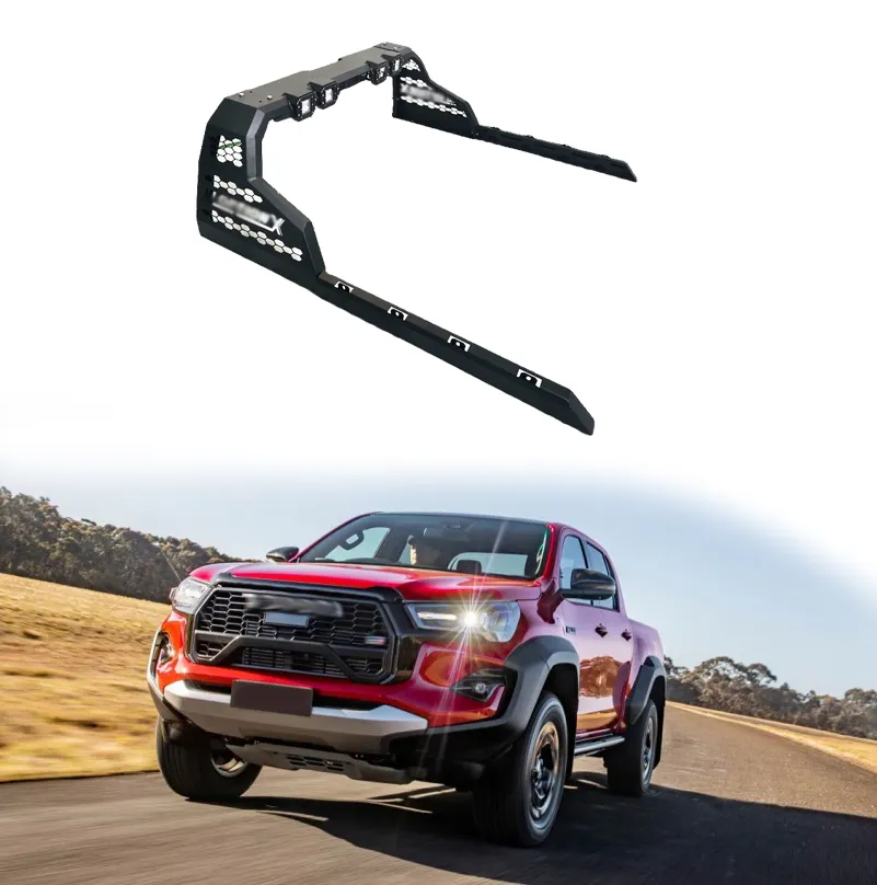 Roll Bar Ford F150 Nissan Frontier için Isuzu Dmax Toyota Hilux özel makine Gun şekil yeni stil Pick Up Roll Bar