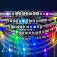 Bande lumineuse LED numérique pour salle de jeu, IP68 WS2811 60 LED/m 5050 12V, pixels adressables individuellement, double signal RGB