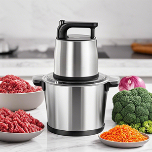 Venta de licuadora pequeña <span class=keywords><strong>con</strong></span> cubierta en espiral, 3000W, caliente para cocinar carne de res, la mejor máquina herramienta de pila fresca de 10l y picadora de carne de China - Product Image 1