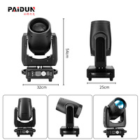 Lyre Beam 380W à Tête Mobile LED Blanche DMX512 IP33 pour Événements, Mariages, Boîtes de Nuit, Bars, DJ et Spectacles