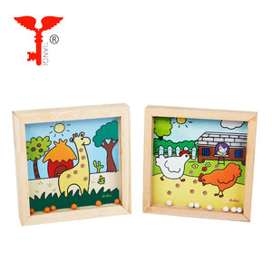 Balance en bois Creux Boule Classique en Gros Jouet Éducatif En Bois Perles Jeu de <span class=keywords><strong>Labyrinthe</strong></span> Pour Les Enfants - Product Image 2