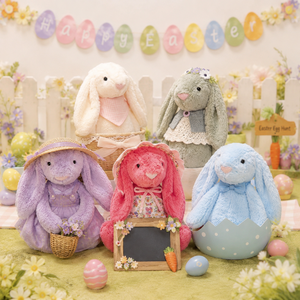 Peluche Premium Morbidi per Regali di Pasqua, Animali Imbottiti (Pecora, Elefante, Scimmia), Giocattoli Calmanti Ponderati (Coniglio) - Product Image 5