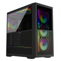 Boîtier de PC de jeu personnalisé de taille moyenne avec carte mère EATX, nouveau design, en matériau SPCC