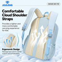 Sac à dos scolaire multi-poches de style coréen OEM, panneau dorsal respirant, confortable, sac à dos ergonomique pour le campus universitaire