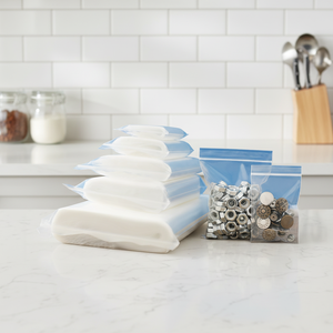 ซองซิปล็อคใส บรรจุภัณฑ์พลาสติกปลอดภัยสำหรับอาหาร เหมาะสำหรับขนมเบเกอรี่และผลิตภัณฑ์ลูกอม - Product Image 1