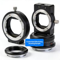 Service d'usinage de précision CNC (tourage et fraisage) sur mesure pour adaptateur de monture d'objectif, installation de caméra à mise au point réglable, électroérosion à fil