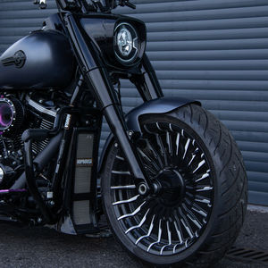 บังโคลนหน้าสั้น18นิ้วทำจากโลหะสีเขียวต้นป็อปร้าสำหรับรถจักรยานยนต์ขนาด18นิ้ว - Product Image 4