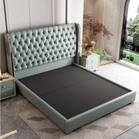 Luxuriöses modernes Schlafzimmermöbel-Lederbett für Schlafzimmermöbel