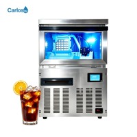 Macchina per Cubetti di Ghiaccio di Alta Gamma con Luce LED Blu Integrata e Finestra Visiva, Produce Cubetti di Ghiaccio Cristallini a Prezzo di Fabbrica