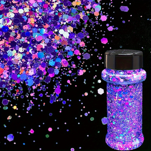 Poudre pailletée pour animaux <span class=keywords><strong>de</strong></span> compagnie Fluorescent Chunky Glitter Matte Mix Non Toxique Artisanat Artisanat Arts Décorations Glitter Warehouse - Product Image 4