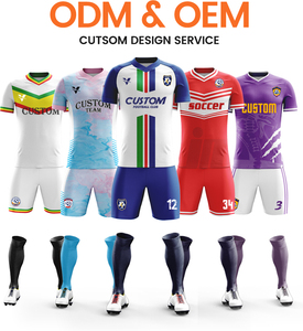 Tùy Chỉnh Người Đàn Ông Bóng Đá T-Shirts Nhanh Khô Bóng Đá Jersey Bộ Chuyên Nghiệp Throwback Jersey Thoáng Khí Bóng Đá Đào Tạo Kit Wox1042 - Product Image 2