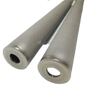 Powder custom sintered porous metal filter tube and microplate for liquid water filtration