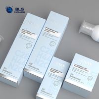 Boîte d'emballage cosmétique pour crème pour le visage en papier artistique, écologique, jetable, pliable, personnalisée, imprimée en quadrichromie, estampée à chaud