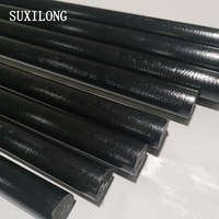 Pièces de machine Tige PA6 + GF30 Usinage Tige PA6 + GF30 Taille personnalisée Tige PA6 + GF30 noire de haute qualité Fabricant