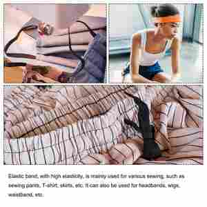 ผู้ผลิตสายรัดไนลอนสำหรับชุดกีฬา กระเป๋า รองเท้า และสิ่งทอภายในบ้าน - ยางยืดปรับขนาดได้ขนาดใหญ่ - Product Image 2