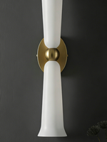 Luminaire mural moderne en verre artisanal, forme unique, design simple et luxueux, décoration pour salon, maison, hôtel