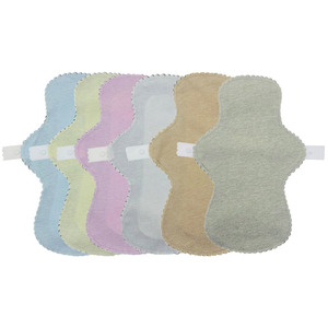 Serviettes hygiéniques réutilisables en coton ultra-fines, respirantes, ailées, haute absorption, pour la nuit, lot de 6 pièces, <span class=keywords><strong>prix</strong></span> usine Afrique - Product Image 2