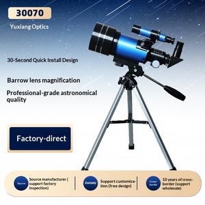 Nuevo Telescopio Astronómico Ortográfico Profesional F30070 Azul Personalizable, Regalo para Niños, Observación de Estrellas - Product Image 5