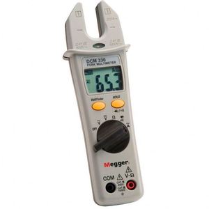 มัลติมิเตอร์ Megger DCM330 พร้อมกระแสไฟฟ้ากระแสสลับแบบปากเปิด 200 แอมป์ และดีไซน์แบบหัววัดแบบส้อมช่วง 0.1 ถึง 20.00 เมตร เพื่อการใช้งานที่ง่ายดายสำหรับการวัด - Product Image 1