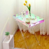 Meubles en acrylique Table pliante en acrylique Plateau de service Table basse
