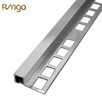 Profilé d'angle mural carré en alliage d'aluminium moderne pour carrelage, bande de finition pour carrelage céramique, durable et étanche pour appartement